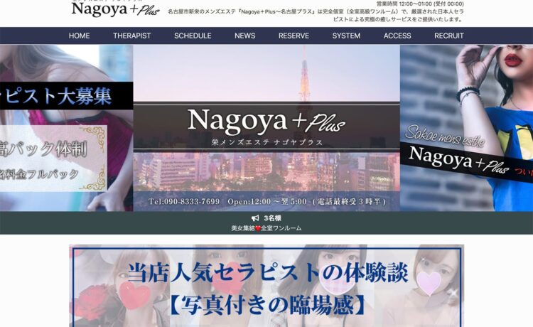 Nagoya Plus 名古屋プラス メンズエステ 新栄